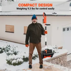 Ss-20bxx-wm Voltask Cordless Snow Shovel 24v 550w Motor 13-inch Clearing Width Adjustable