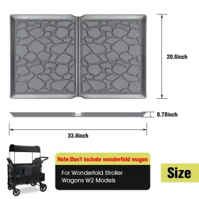 Voonke 974467619515 All Weather Silica Mat For Wonderfold Wagon W4 Models Compatible With Wonderf #2