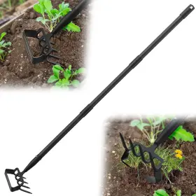 Chancaochu4chi-hs-4jie Vughiua Weeding Hoe Garden Tool 2 In 1 Stirrup And Cultivator With 62 Inch Adjus