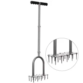 Walensee 313046074011 - Lawn Aerator With 15- Tine Iron Spike Garden Tools