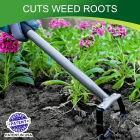 Walensee 445021784738 Mini Action Hoe Tools Garden 14- Inch Scuffle Gardening Cultivator Grey #3