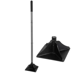 Walensee 734257021548 Steel Tamper With 48 Inch Handle 8 X8 Garden Rubber Grip For Laborsaving All