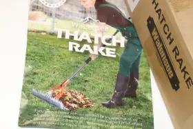 Br-002 Walensee Thatch Rake 15-inch Lawn Thatching Robust Dethatcher #2