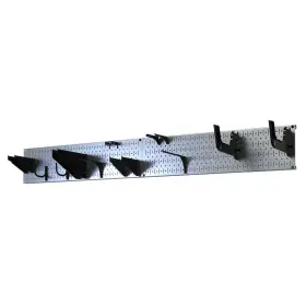 Gws-0864-gvb Wall Control Garage Tool Storage Rack 64 Inch W Black Hook Galvanized Steel Pegboard