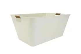 Bh24100108690m1 Walmart Inc Better Homes And Gardens White Galvanized Large Rectangle Tub21.96 In L X 14.96