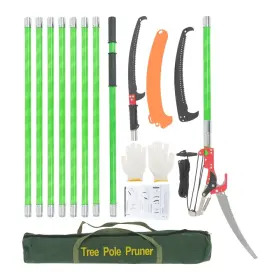 Wa5452821ur Waltyotur 30 Feet Tree Pole Pruner Manual Branches Trimmer Branch With Scissors Green