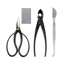 Wazakura 589743095185 4pcs Bonsai Essential Tool Kit Made In Japan Japanese Scisso