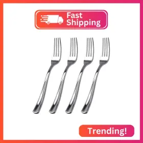 6302 Wdf 100 Piece Silver Plastic Forks - 7.4inch Disposable S