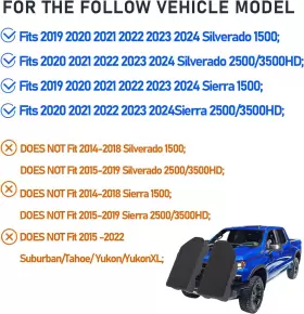 Wdg 445048787736 Bed Rail Stake Pocket Covers For Gmc Sierra 1500/chevy Silverado 1500 2019-2023 #2