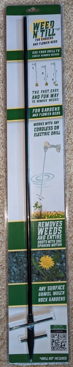 Wt-130 Weed N Till Ftn Drill-powered Weeding And Tilling Tool For Gardens Beds #2
