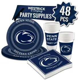 B077gzwy96 Westrick Penn State Nittany Lions Party Supplies 48 Piece Officially Licensed University