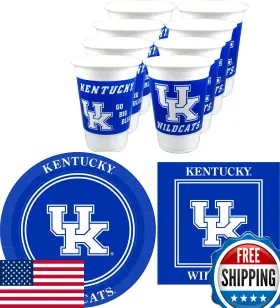 B07d633ysd Westrick Kentucky Wildcats Party Supplies 48 Piece Officially Licensed University Set 16