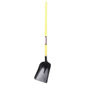12u493 Westward No. 2 14 Ga Scoop Shovel Steel Blade 43 In L Yellow Fiberglass