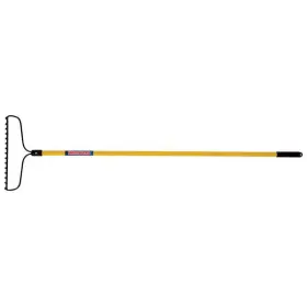 3yu78 Westward 16 In Steel Bow Rake 15 Tines 60 L Fiberglass Handle