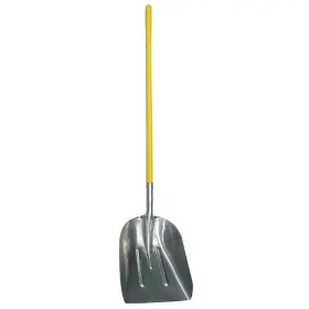 4lvr5 Westward No. 10 16 Ga Scoop Shovel Aluminum Blade 48 In L Yellow Fiberglass