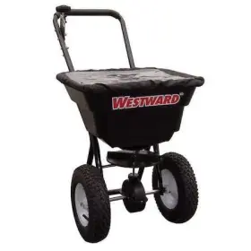 4uhc9 Westward 80 Lbs Cap Broadcast Spreader For Ice Melt Fertilizer And Grass