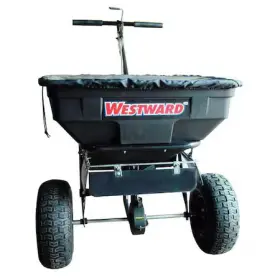 4uhd1 Westward 125 Lbs Cap Broadcast Spreader For Ice Melt Fertilizer& Grass