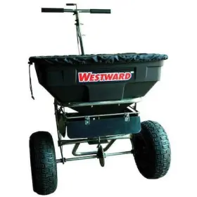 4uhd2 Westward 125 Lbs Cap Broadcast Spreader For Rock Salt/fertilizer/grass