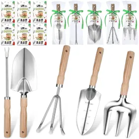 Chi-weysat-1717 Weysat 5 Set Gardening Tool Heavy Duty Tools Gifts With Wooden Handle Gree