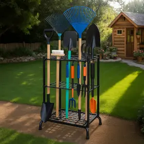 Whiskertide 799849996451 Garden Tool Organizer Outdoor Yard Holder Garage Organization And Storage