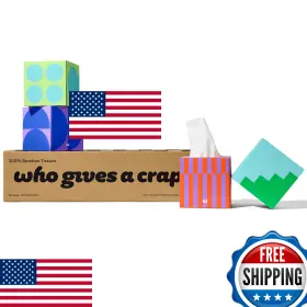 B07mhcpdv7 Who Gives A Crap Bamboo Tissues Facial Tissue Cube Boxes 100% 3 Ply 12 Bo