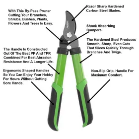 Wilfiks 651973561250 15 Inch Mini Bypass Lopper Garden Pruning Shears Tree Trimming Hand Tool Class #2
