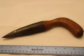 1800-1850 William Johnson Antique Iron Tobacco/bulb Planting Dibble Newark Nj