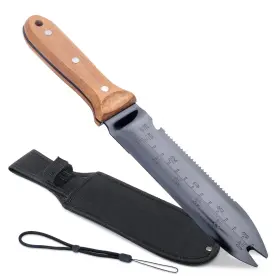 01021 Willkommen Hori Garden Knifee- Tools With Forked Tip Black Blade