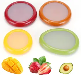 Bxh001 Winb Set Of 4 Reusable Fruit And Veggie Savers - Ideal For Avocados Tomatoes A