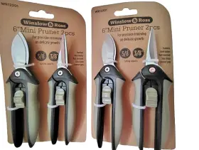 Winslow & Ross 812133035466 And 6 Inch Mini Pruner 2 Pack 5/8 3/8 Precision Trimming Lot Of