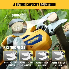 Mfcs001 Witlight Electric Pruning Shears Compatible With Dewalt 20v Battery Tool Only Yellow #2