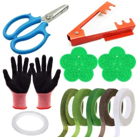 Woohome 710877220547 11 Pcs Garden Pruning Shears Scissors Kit Rose Stripper Thorn Remover Tree
