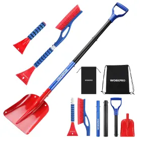 B0dbkrqt9q Workpro 3-piece Snow Removal Kit 47 Inch Shovel 27 Ice Scraper Brush Car