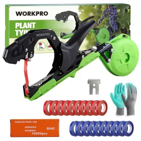 Workpro W158014ae Plant Tying Machine Lightweight Tape Gun For Vines And Green