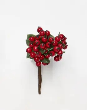 Worth Imports 608646137823 7 Inch Berry Leaves Set Of 5 Pick Multicolor