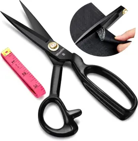 Wteehn 658361804661 Fabric Scissors Professional 8 Inch Heavy Duty Sewing Scissor For