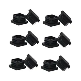 Wzb 779283597391 1 1x1 Square Tube End Cap Plastic Plugs 12 Pack Inch Tubing