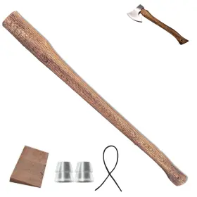 B0g573qdy1 Xqsl 1 Pack 35.4in Wood Axe Handle Replacement With Wooden And Steel Wedges-hatc