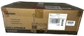 Yacona 094759722399 Collapsible Wagon Foldable Utility Cart For Camping Shopping Beach