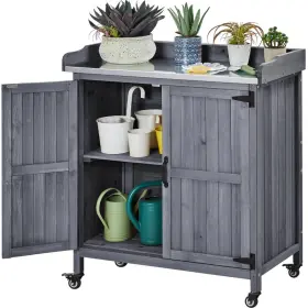 B0bn1sks1h Yaheetech Garden Potting Bench Table Outdoor Horticultural Wooden