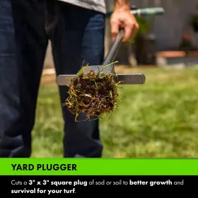 Yard Butler 043912295096 Sod Plugger Turf Cutter And Grass Plug Tool For Zoysia St. Augustine Fescue #3
