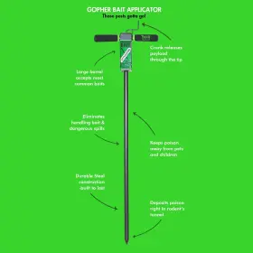 Yard Butler 726084821064 Gopher/mole Bait Applicator - Gardening Tool For Safe And Easy Pest Co