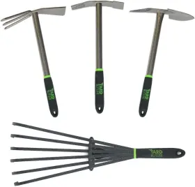 Itt-4b Yard Butler Terra Tuff Hand Tool Bundle - Essential Gardening Black