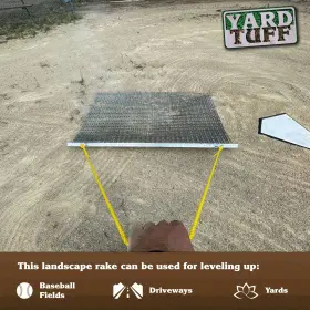 Yard Tuff 832830003407 Heavy Duty Durable Zinc And Steel Mesh Field Surface Leveling #2