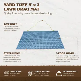 Yard Tuff 832830003407 Heavy Duty Durable Zinc And Steel Mesh Field Surface Leveling #3