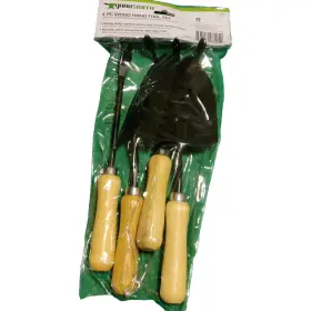 Yardsmith 847259080052 4 Piece Wood Hand Tool Set