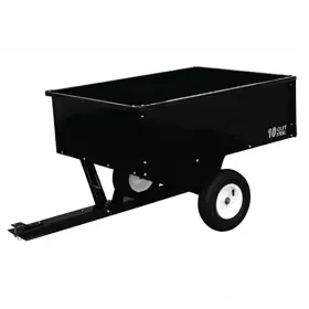 Du0001-10m Yardworks 500 Lb Steel Tow Behind Dump Cart Utility Garden Trailer Lawn Tractor Heavy Duty
