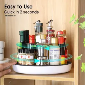 Mobs0001n Yardworks Lazy Susan Organizer 10-inch Turntable For Cabinet Refrigerator Di #3