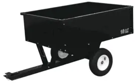 Modu0001-10m Yardworks 500lb Steel Tow Behind Utility Dump Cart Heavy Duty Garden Tractor Atv Utv Wagon