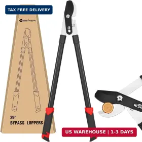 Yesker 840323959490 29 Inch Loppers For Tree Trimming Heavy Duty Bypass Powerful Gear